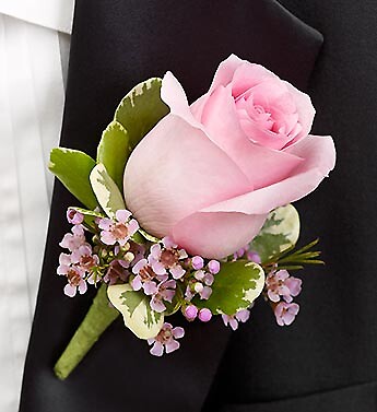 Pink Boutonniere