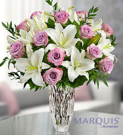 Marquis by Waterford&amp;reg; Purple Rose &amp;amp; Lily Bouquet